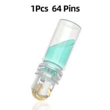 64 con lăn vi kim titan 0.25mm, thích hợp cho môi và mặt, thiết bị làm đẹp da mặt cá nhân dùng tại nhà, truyền tinh chất dưỡng da (tinh chất dưỡng da không bao gồm). - Trong sáng - Xem 7