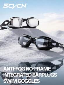 SCVCN Women's Professional Anti-Fog Waterproof Swimming Goggles With High Definition Clear Lenses, Adult Swimming Goggles With Earplugs - Multicolor - View 8