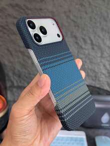 凯夫拉碳纤维纹理半包磁吸防摔保护壳，适用于 12/13/14/15/16/Plus/Pro/Promax、17、17Pro、17promax、17air - 彩色 - 查看 2