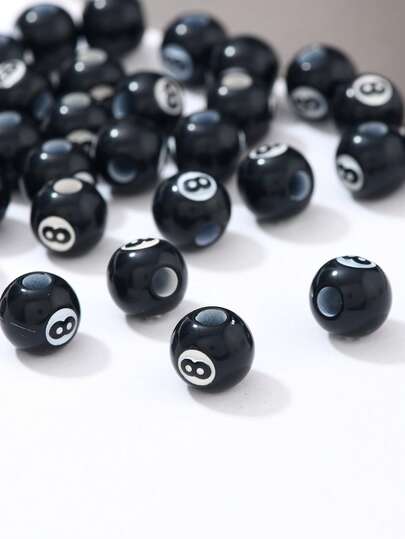 30颗亚克力异形珠，适用于手链、项链、鞋带、松紧带、DIY首饰配件、幸运珠