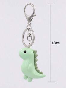 1pc Unisex Cute Cartoon Dinosaur Keychain Oil Glossy Mini Dinosaur Pendant Bag Charm For Couples And Friends Christmas Gifts Gift Thanksgiving Christmas Decor Winter Gifts For Women - 綠色 - 查看 3