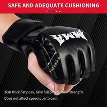 1 Bộ Găng Tay Đấm Bè Ngón MMA + Băng Quấn Tay Đấm, Dụng Cụ Bảo Hộ Tập Luyện Muay Thai, Bảo Vệ Cổ Tay & Khớp, Dùng Cho Thể Dục & Thi Đấu - Nhiều màu - Xem 4