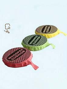 1 buah desain bulat, tahan lama dan dapat menghasilkan suara, bahan karet, mainan lelucon bantalan kentut, gaya hadiah lucu, pola papan catur multi-warna, pola papan catur klasik, detail efek suara kentut yang lucu, alat peraga hiburan pesta lelucon, cocok untuk Hari April Mop dan pesta ulang tahun. - Acak multiwarna - View 4