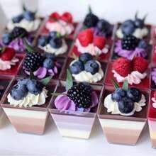 100ml Dessert Cups With Lids - Suitable For Outdoor Parties, Can Hold Yogurt Parfaits, Ice Cream, Cheesecake And Mini Desserts - Birthday, Wedding, Holiday - Multiple Colors/random Styles - View 2