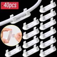 40 chiếc kẹp dây không đục lỗ, tự dính, độ bám dính cao, liền mạch, dùng để sắp xếp cáp, kẹp dây, kẹp cáp dữ liệu. - Đồ đạc - Xem 8