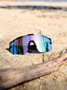 Lunettes de sport mode une-pièce couleur dégradée - dégradé de couleur - Voir 3