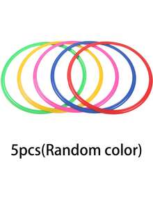 5/10pcs Multi-Functional Training Hoop Set, Suitable For Various Sizes Of Agility Hoops For Basketball And Football, Ideal For Party Games And Outdoor Lawn Entertainment - Multicolor - View 14