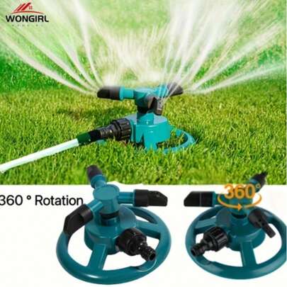 Vòi tưới vườn xoay 360° WONGIRL - Nhựa bền, dễ lắp đặt để tưới cỏ và cây trồng hiệu quả, màu xanh ngọc, lưu lượng nước điều chỉnh được, thiết kế tiết kiệm nước, dụng cụ tưới vườn | Vòi phun xoay | Phân phối nước đồng đều, vòi phun cho bãi cỏ, WONGIRL