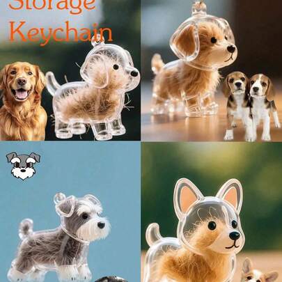 宠物品种设计宠物毛发收纳钥匙扣，犬种纪念钥匙扣，多功能宠物纪念吊坠，毛发收纳袋，宠物毛发收纳及保护纪念品，是纪念挚爱宠物的理想之选，宠物配件，独特个性化宠物配件
