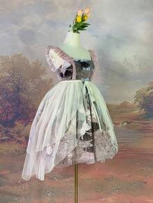 女士不对称下摆叠层半身裙，颜色可选：黑色、白色、浅蓝色、粉色、红色、蓝灰色、香槟色，前短后长鱼尾裙，不规则蓬蓬裙，飘逸演出服，双层网纱长裙，连体围裙裙，洛丽塔薄纱叠层半身裙，系腰双层荷叶边叠层半身裙，适合婚礼、派对、演出、新娘、伴娘、舞台表演、角色扮演、旅行摄影、舞蹈、万圣节服装等场合。 - 彩色 - 查看 15