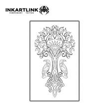 2pcs INKARTLINK Tree Of Life Temporary Waterproof Tattoos, Long-Lasting 1-2 Weeks, Botanical Juice Tattoos Suitable For Men And Women, Must-Have For People And Parties - Black - View 3