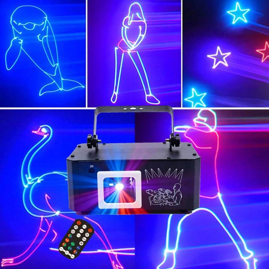 Đèn chiếu sáng tiệc tùng, đèn cầu disco DJ, đèn hiệu ứng sân khấu hoạt hình 3D, đèn chiếu chùm điều khiển DMX chuyên nghiệp, thích hợp cho tiệc tùng, đám cưới, câu lạc bộ, biểu diễn tại nhà, trình diễn ánh sáng, khiêu vũ, karaoke, Halloween, Giáng sinh, lễ hội.