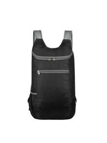 1pc Foldable Backpack, Lightweight Casual Backpack, Breathable Shoulder Straps, Multi-Compartment Design, Large Capacity, Lightweight, Easy To Fold, Minimalist Solid Color, Casual & Sporty, Suitable For Commuting & Outdoor - Multicolor - View 7