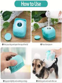 1set Dog Brush, Cat Brush, Flea Comb, Automatic Cleaning Brush, Pet Grooming Brush, Pet Massage Brush, Shedding Grooming Brush, Mat Breaker Tool, Dematting Comb, Automatic Hair Removal Brush, Pet Cleaning Tool, Hair Collection Label, Dog Brush, Cat Brush, Pet Hair Collector Comb, Animal Accessories, Pet Supplies,Pet Grooming Cleaning Gloves Dog Cat Bathing Shampoo Glove Scrubber Magic Dishwashing Cleanner Sponge Silicon Hair Removal Glove, - Multicolor - View 12