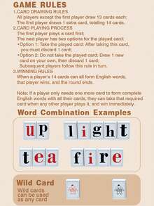 Funny Learning Pinyin Alphabet English Word Idiom Mahjong Board Game, Student Educational Intellectual Game, Multi-Player Interactive Toy - Multicolor - View 10