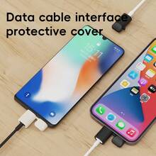 2件套磁吸式线缆整理器，桌面充电线收纳架，数据线和耳机线管理配件 - 彩色 - 查看 6