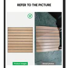 8pcs 3D Wood Grain Self-Adhesive Wall Panels, 4mm Thick, 15.74"X15.74", Easy DIY Application, Waterproof, Removable Damage-Free, Suitable For Home Decor, Wall And Floor Multi-Purpose Wood Panels - A - View 11