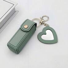 可定制文字的便携式口红盒，带心形镜子，可爱简约钥匙扣 - 均碼 - 查看 10