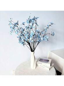 Artificial Flowers 5 Dead Branches Butterfly Home Windows And Garden Wind Showcase Windows And Flowers 3D Simulation Dreamy Butterfly Single Branch - Multicolor - View 5