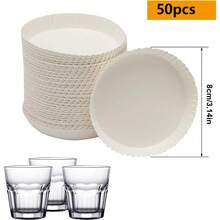 200pcs Compostable Paper Cup Lids, 100% , Choice For Cafes, Schools And Homes, Camping Supplies, Party Supplies, Friend Gatherings, Family Dinners - Multicolor - View 13