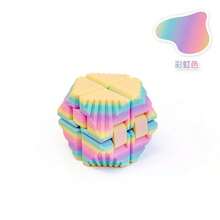 3D Printed Infinity Magic Cube, Colorful Creative Stress Relief Toy, Foldable Puzzle Cube - Màu tím - Xem 4