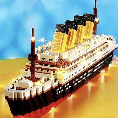 Adult Building Block Toy Cruise Ship