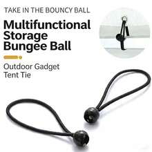 10 piezas/20 piezas/50 piezas Bolas elásticas de cuerda para tienda de campaña de exterior, bolas elásticas de alta elasticidad para atar cuerdas, cuerda elástica para trampolín y red de playa - Multicolor - Ver 6