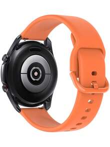 Dây đeo đồng hồ silicon 20mm 22mm tương thích với Samsung Galaxy Watch 42mm 46mm Active 2 Gear S2 S3 Honor BIP Huaweiwatch GT 2. - trái cam - Xem 1