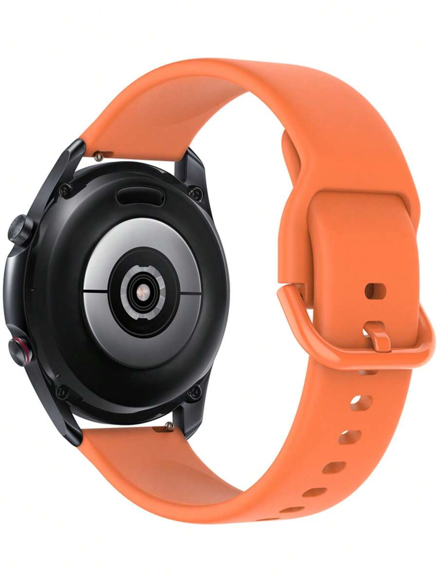 Dây đeo đồng hồ silicon 20mm 22mm tương thích với Samsung Galaxy Watch 42mm 46mm Active 2 Gear S2 S3 Honor BIP Huaweiwatch GT 2. - trái cam - Xem 1