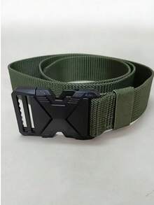 男士战术腰带，带自动扣，多功能户外通勤休闲时尚腰带 - 彩色 - 查看 10