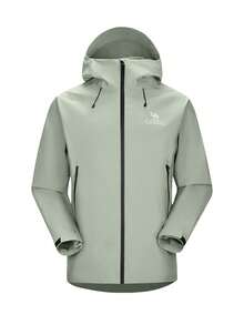 CAMEL CROWN Men's Hooded Soft Shell Waterproof Raincoat, Lightweight Warm Windbreaker Jacket - Clear Mist Green - View 5