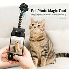 Kẹp đạo cụ chụp ảnh thú cưng, dụng cụ chụp ảnh thú cưng, gậy bắt hình mèo chó nhìn vào máy ảnh, kẹp điện thoại dùng làm đạo cụ chụp ảnh mèo chó. - Xem 4
