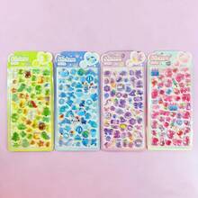 Kids DIY Solid Embossed 3D Stickers, Self-Adhesive Craft Paper, Freestyle Stick-On Layered Embossed Stickers - Multicolor - View 5