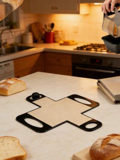 1pc Reusable Silicone Bread Baking Mat, Dutch Oven Sourdough Bread Baking Liner, Non-Stick Bread Baking Tray Liner, Sourdough Baking Supplies, Silicone Bread Sling, Bread Baking Tray Lifter, Non-Stick Easy Clean Dough Transfer Tool, Suitable For Bread Baking Tray