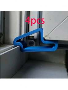 1/4/5/8/12pcs Door And Window Stoppers | Durable Anti-Collision Buffer Strips And Track Lock Set, For Balcony Partition, Ventilation And Privacy Protection | Easy To Install, Suitable For Patio Doors, Bedroom Essentials | Home Gift - Multicolor - View 12