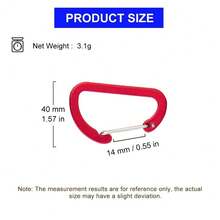 Đinh đóng ván cắm trại, ván điều chỉnh được, hình xoắn ốc, móc khóa hình xương cá, khóa dây thừng, cọc lều, móc treo ván. - Đỏ - Xem 8