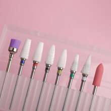 20Pcs 3/32'' Ceramic Carbide Drill Bits For Nails, Nail Bits For Nail Drill, Nail Drill Bit Set For Cuticle Remover Manicure Pedicure - Multicolor - View 5