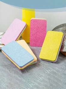 Super Absorbent 12-Layer Ultra-Fine Fiber Sponge Block, Tearable Multi-Layer Sponge Cleaning Wipe Rainbow Cleaning Cloth, Department Sponge Scrubber, Kitchen Cleaning Rag, Cleaning Supplies, Dish Cloth Tear-Resistant And Reusable, Durable For Cleaning Kitchens, Bathrooms, Etc. Soft When Wet, Multi-Color Rainbow Design, Easy To Clean - Multicolor - View 3