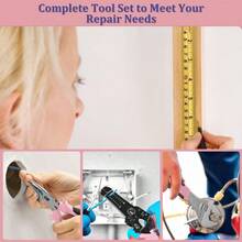 Home Tool Kit  - Protable Complete Basic Hand Repair General Tool Sets For Men Women - Tool Set With Socket Wrench Set & Screwdriver Set & Metric Hex Key & Pliers & Tool Box Case Pink - 281-pink - View 2