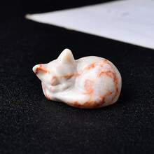 精美天然水晶雕刻猫咪，独特设计，疗愈水晶，蕴含能量的宝石，能量疗愈冥想石，家居装饰及礼品馈赠佳品，可随身携带，亦可作为节日礼物，来自 CUPIDCRYSTAL 品牌，狂欢节珠宝。 - 更多顏色 - 查看 15