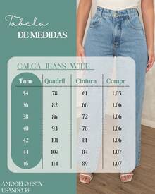 Women Jeans - 中等水洗藍 - 查看 9