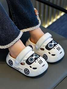 Kids Slippers, Cartoon Boys & Girls Soft Bottom Indoor/Outdoor Infant Car Slippers, Summer - White - View 2