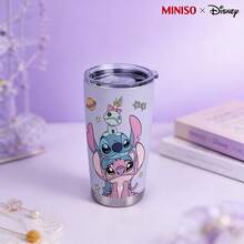 MINISO X Disney Stitch Angel Scrump 20oz Insulated Tumbler, Stainless Steel Vacuum Insulated Car Cup With Lid, Reusable Travel Mug For Hot & Cold Drinks, And Durable - Nhiều màu - Xem 1