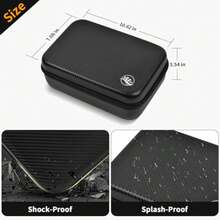 Barber Accessories Bag for Clippers and Supplies Mens Hair Trimmers Box Portable Clipper Storage Holder Organizer for Hair Cutting Guard Grooming Kit and Barbers Supplies Bag Only -Black - Negro - Ver 4