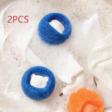 Pet Hair Remover Laundry Balls. Fluffy And Soft, Non-Sticky, Reusable, And Durable. Effectively Collects Fuzz - Multicolor - View 2