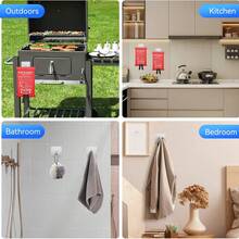 1/3pcs Self-Adhesive Wall Hooks - Strong White Bathroom Towel Hooks - Kitchen Towel Racks - Stick-On, High Load-Bearing Capacity And Waterproof, Suitable For Bathroom Towel Racks And Tea Towel Racks - Multicolor - View 8