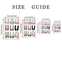 1幅黑白复古高跟鞋墙面艺术帆布画，复古高跟鞋装饰海报，奢华鞋履装饰，斯堪的纳维亚风格，适用于客厅、卧室、办公室，女士礼物，可选择带框或不带框 - 彩色 - 查看 7