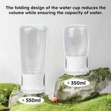 1pc 350ml/550ml Portable Foldable Pet Water Bottle - Multicolor - View 2