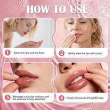 100片温和唇部去角质棉片，水杨酸温和清洁唇部，植物萃取舒缓滋润，适合粗糙唇部，日常护理 - 180g - 查看 8