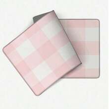 1pc Korean Style Pink & White Plaid Soft Mouse Pad, Fashionable Thin Desk Mat, Large Non-Slip Edged Gaming/Office Keyboard Pad. Mousepad, Mouse Pads, Mouse Pad Wrist Support, Mouse Pad With Wrist Rest, Mouse Pad For Desk, Mouse Pad Desk, Large Mouse Pad, Keyboard Pad, Keyboard Mat, Desk Pad Mat, Desk Pad, Desk Mats, Desk Mat Large, Desk Mat And Mouse Pad, Desk Mat - B - 查看 5